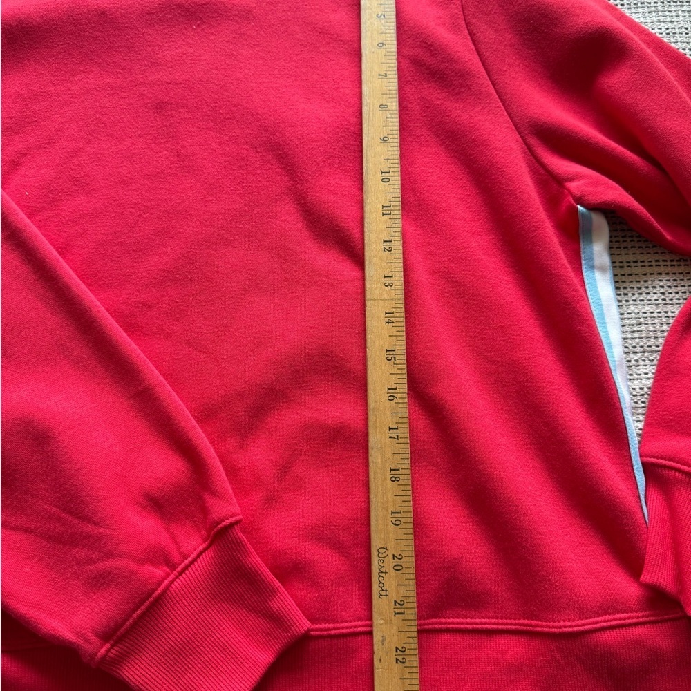 all in motion red fleece crew neck sweatshirt - Picture 3 of 5